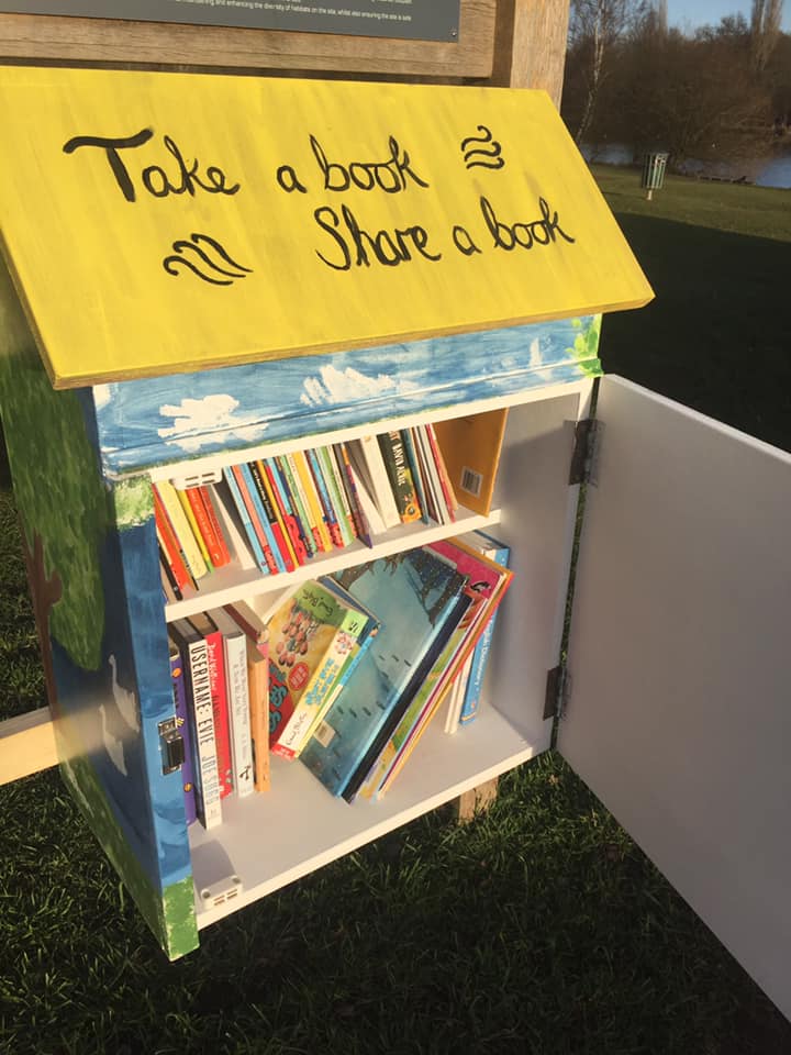 Little Library at Earlswood Lakes.
