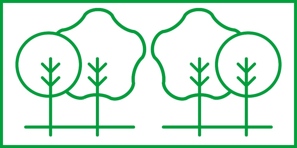 Community tree planting graphic
