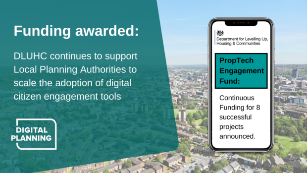 We have won £47,000 in government funding to help improve citizen engagement in planning processes