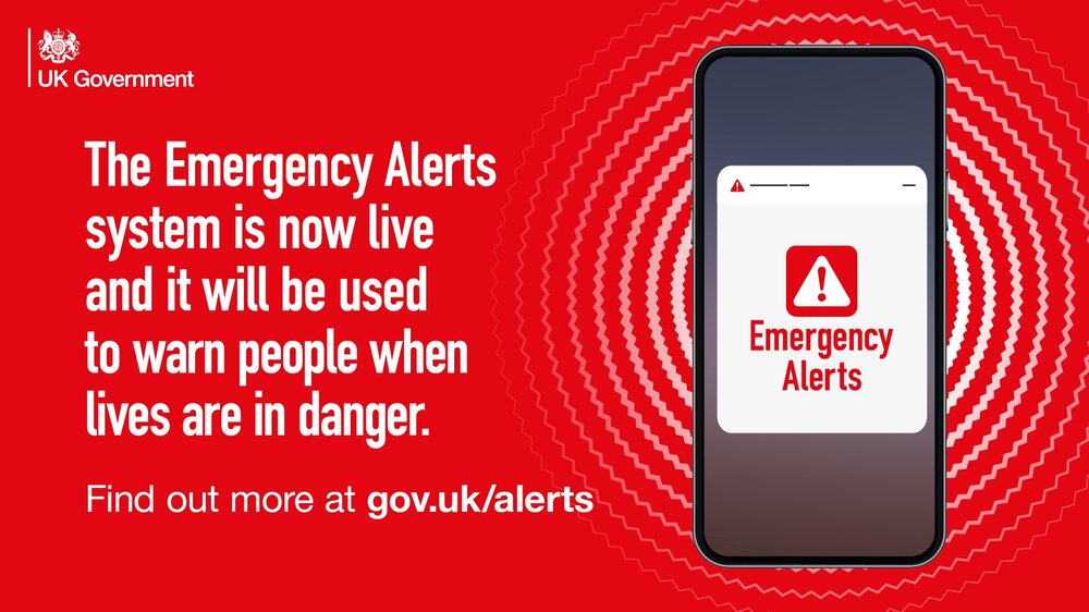 The Emergency Alerts system is now live and it will be used to warn people when lives are in danger.