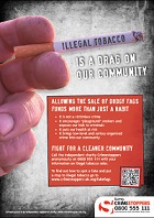 Illegal tobacco campaign poster