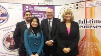 Winner Sumi Wang, with judges Rosemary French, Brian Turner & Brian Wood