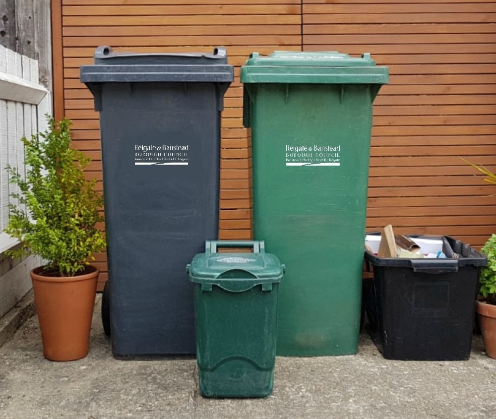 Image of Reigate & Banstead Borough Council bins