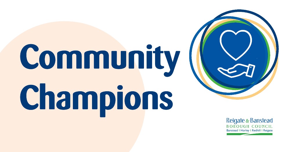 Graphic showing Community Champions