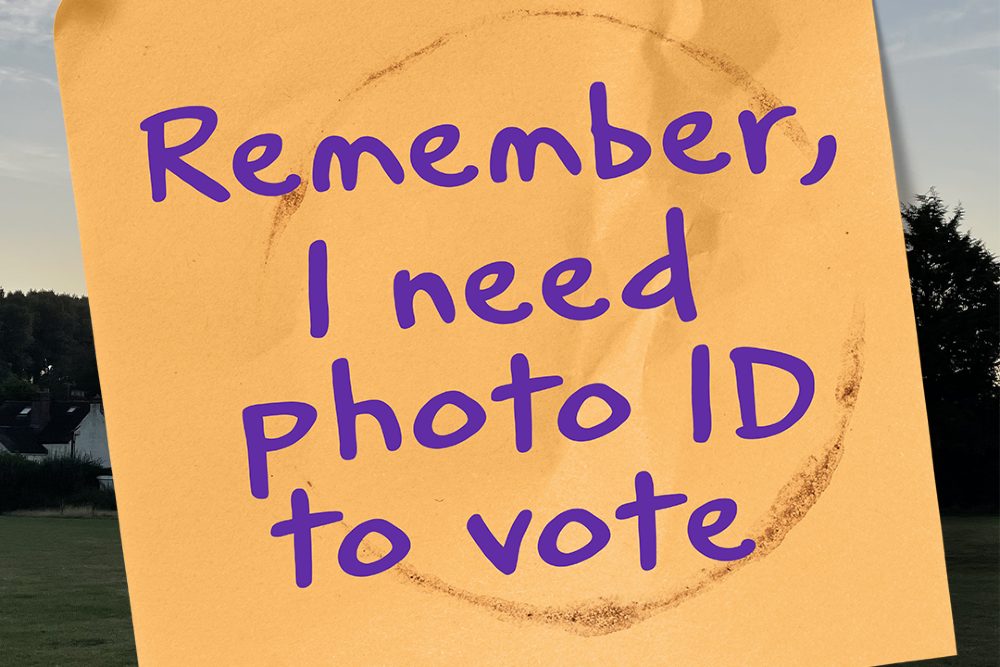 You need photo ID to vote at a polling station