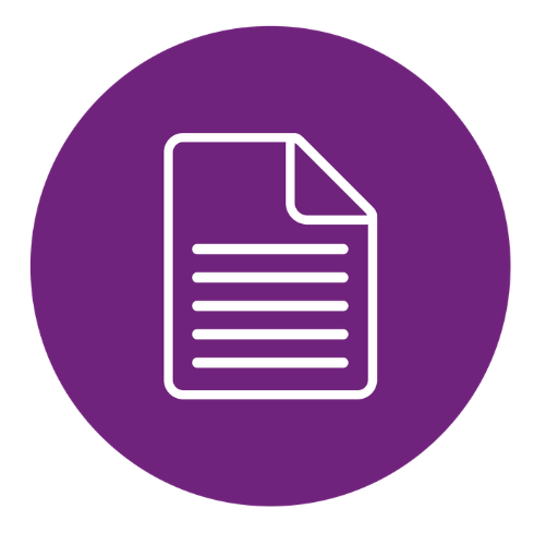 Icon depicting a report