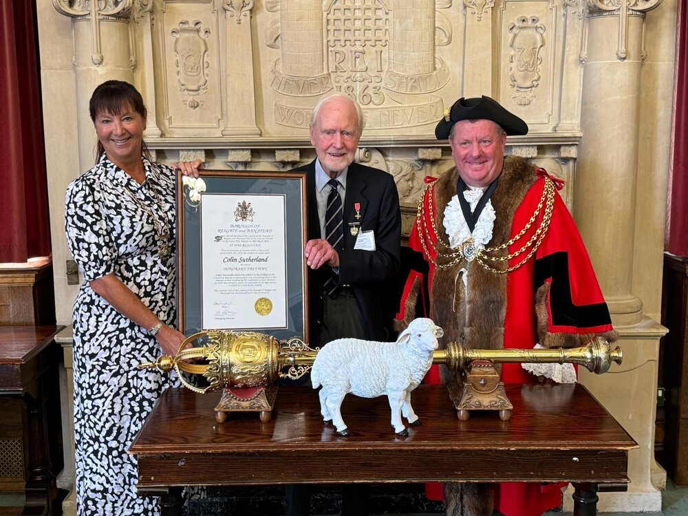 Colin Sutherland was made Honorary Freeman in August 2024