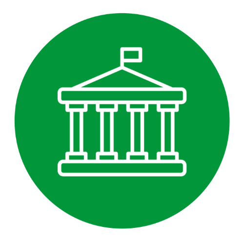 Icon depicting a municipal building