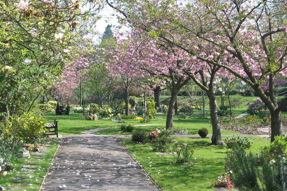 Garden of Remembrance in the spring