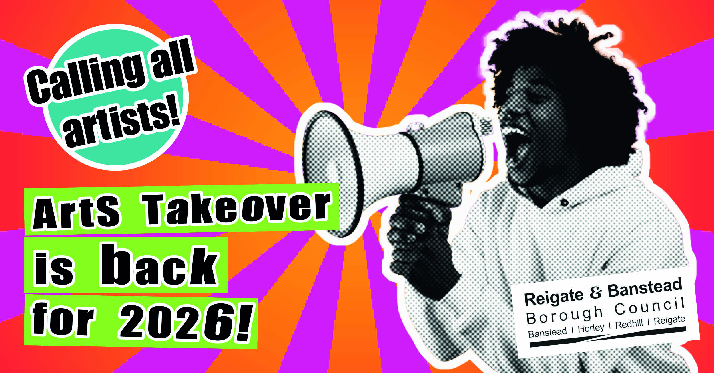 Poster for Arts Takeover 2026