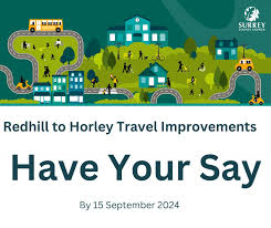 Have your say on Redhill to Horley Sustainable Travel Improvements