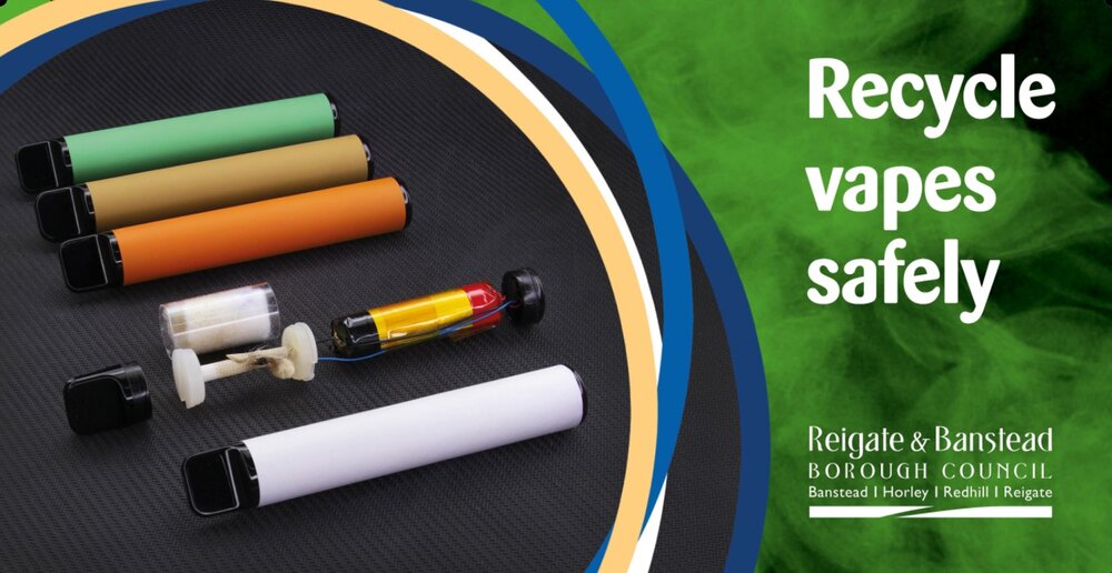 Recycle vapes safely to reduce fire risk