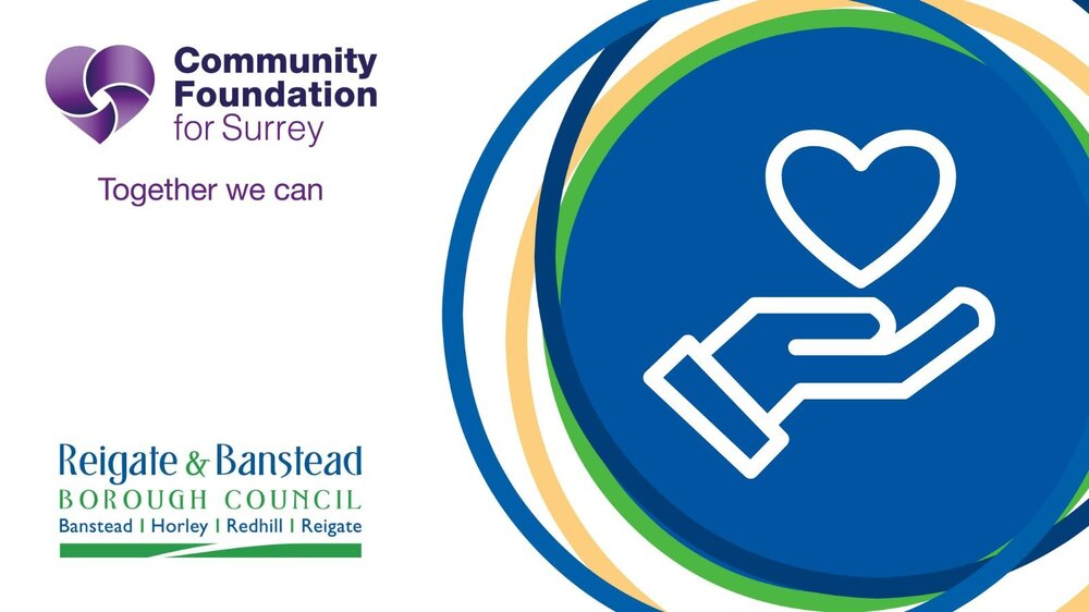 Reigate and Banstead Borough Council and Community Foundation for Surrey - together we can.