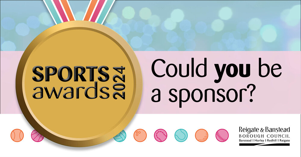 Reigate and Banstead Sports Awards 2024. Could you be a sponsor?