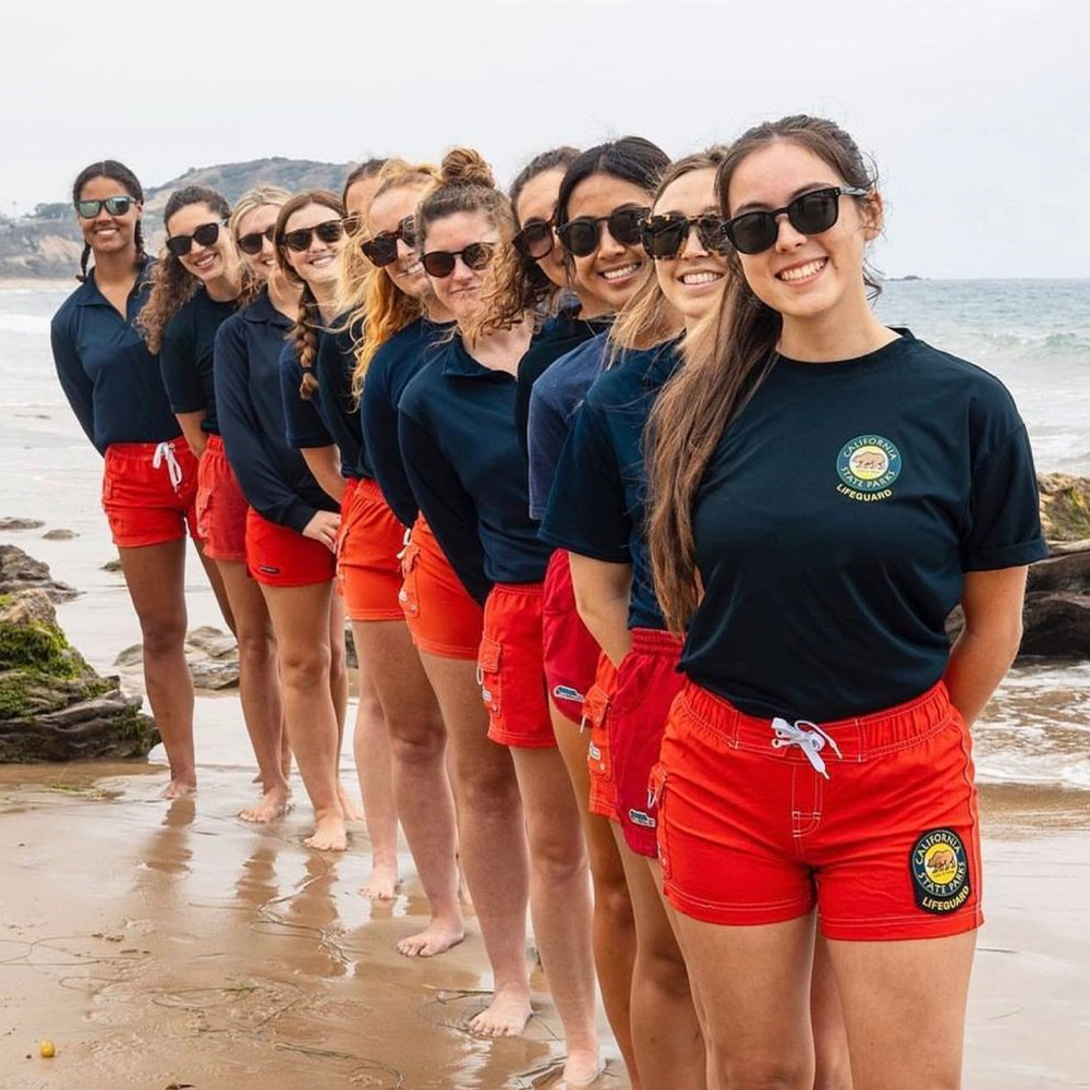 A picture of female lifeguards