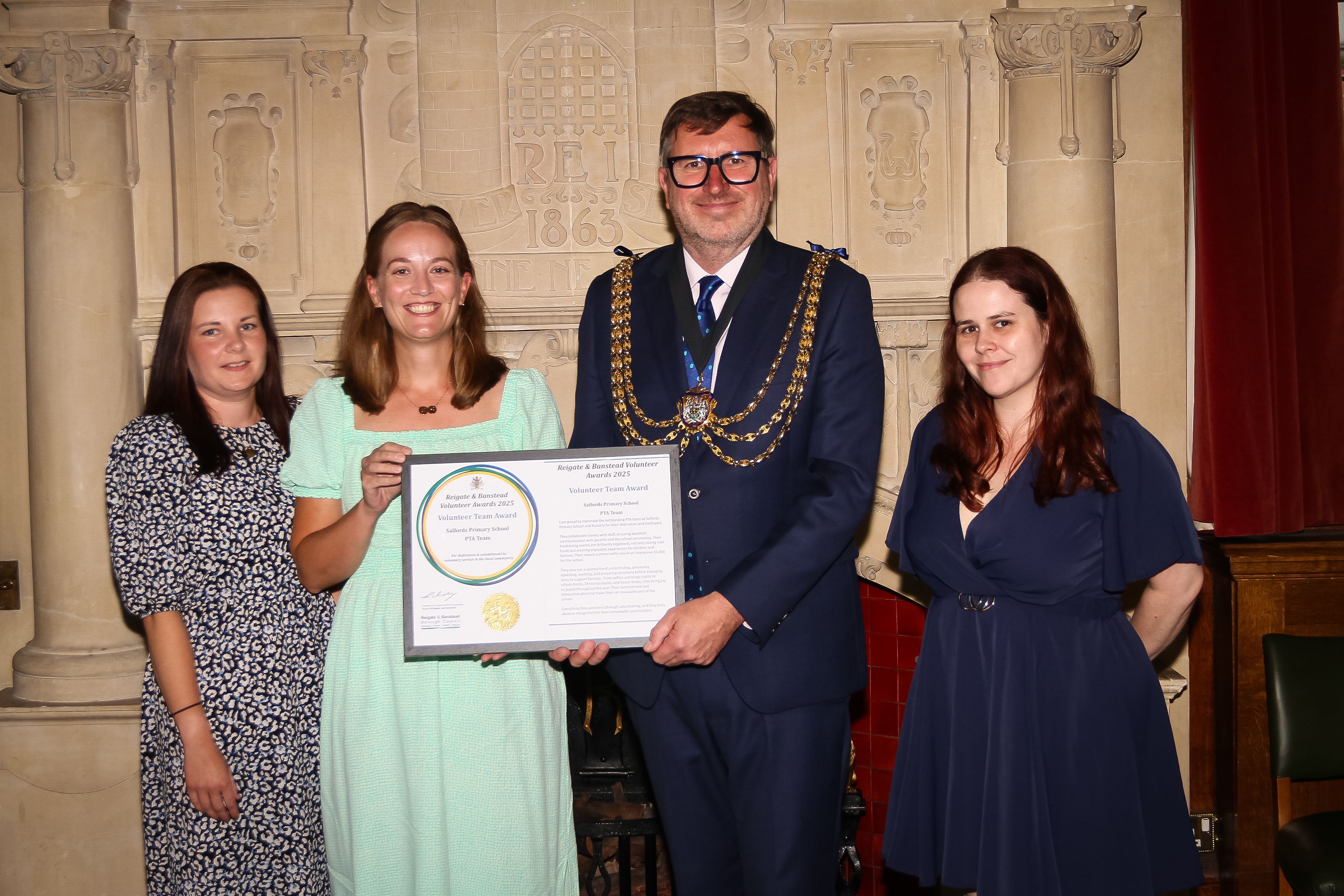 A photo of one of the awardees at the Volunteer Awards 2025
