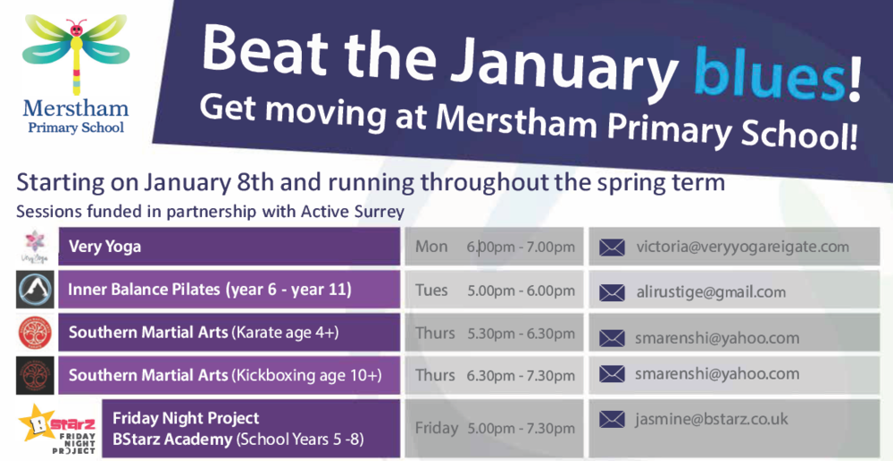 Active Surrey activities at Merstham Primary School