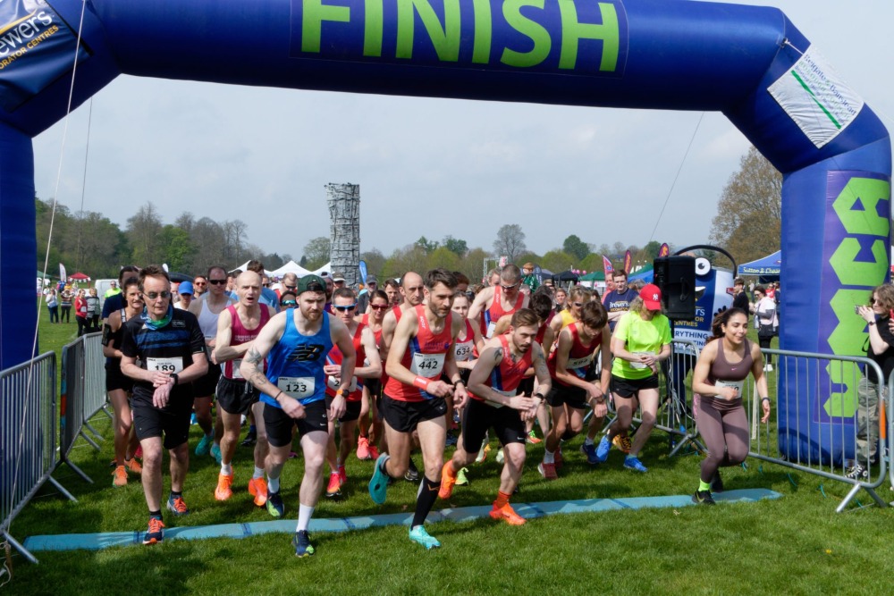 Start of the YMCA Fun Run