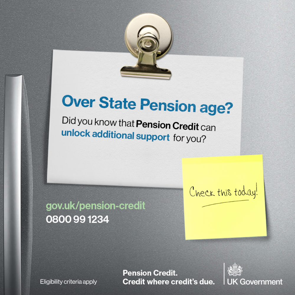 Pension credit could help you