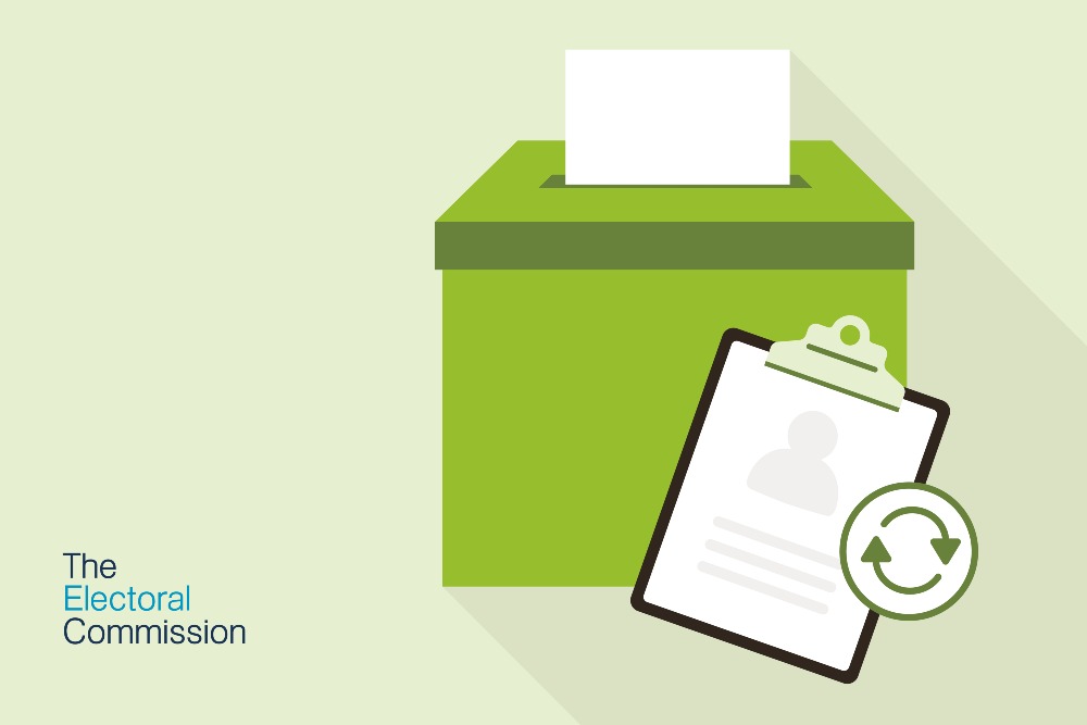 Don't wait. Picture of a ballot box and a clipboard