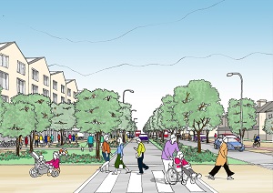 An artist impression of the Redhill to Horley Design Code