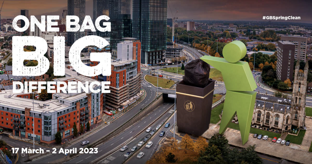 One bag, big difference. Great British Spring Clean 17 March to 2 April 2023