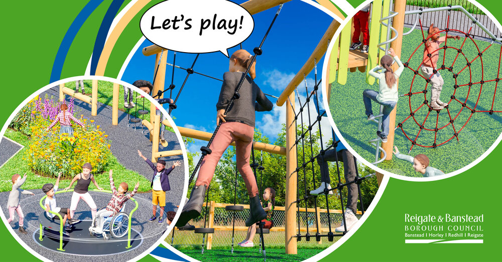 3D visual images of new play equipment