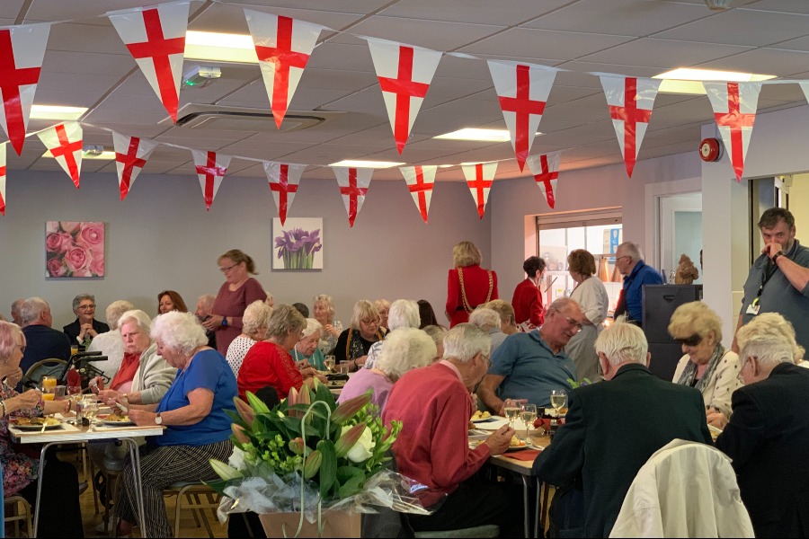 An event in our community centre to celebrate Her Majesty's birthday.