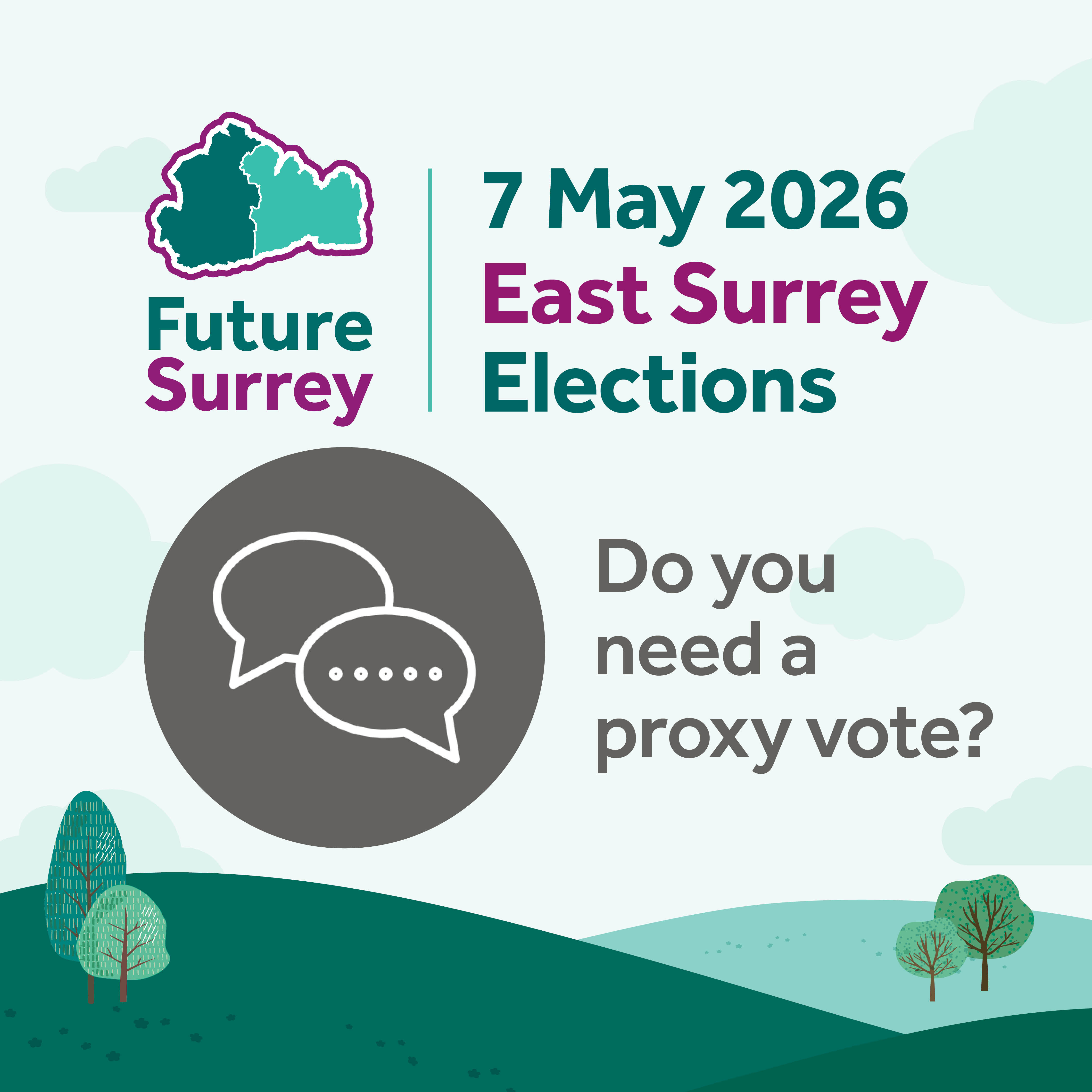 Speech marks to represent proxy vote