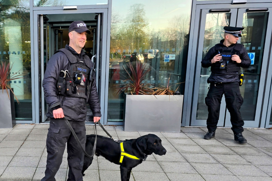 Police patrols in the town centre