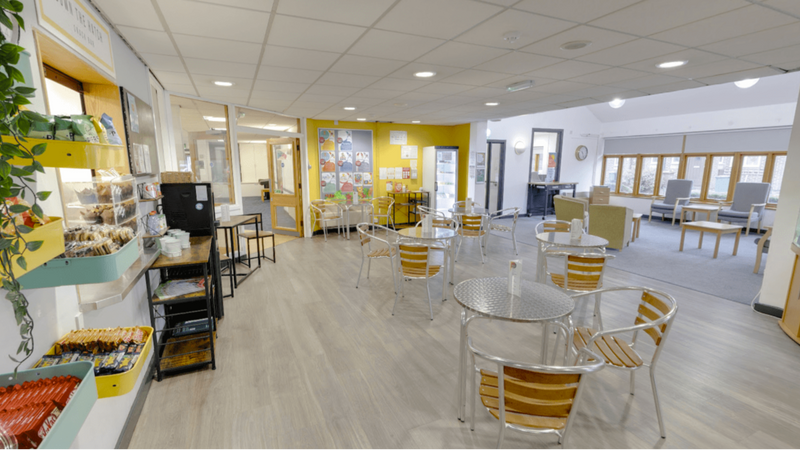 Reception area at Woodhatch Community Centre